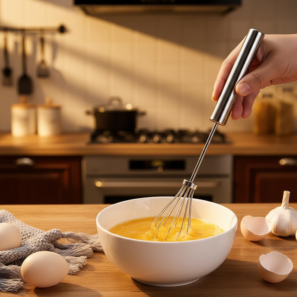 Mechanical Push-Down Whisk