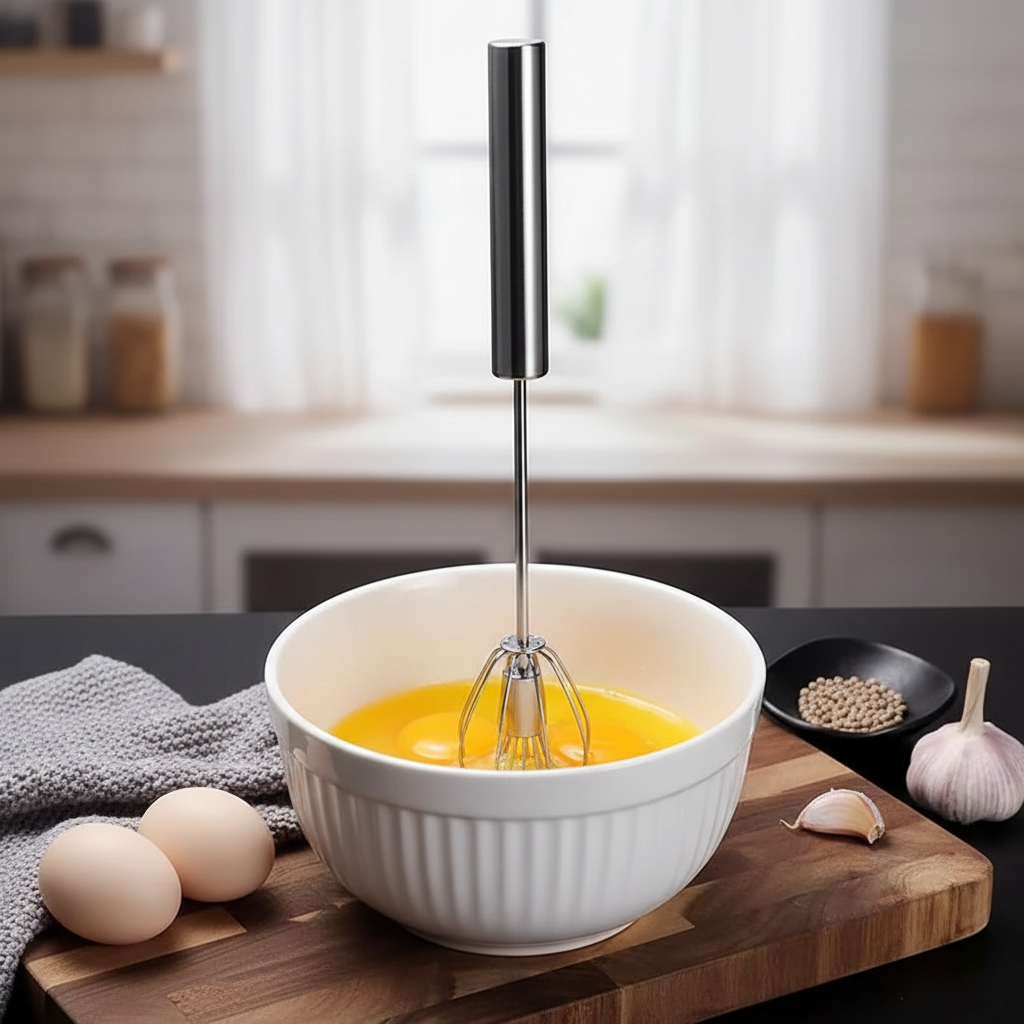 Mechanical Push-Down Whisk
